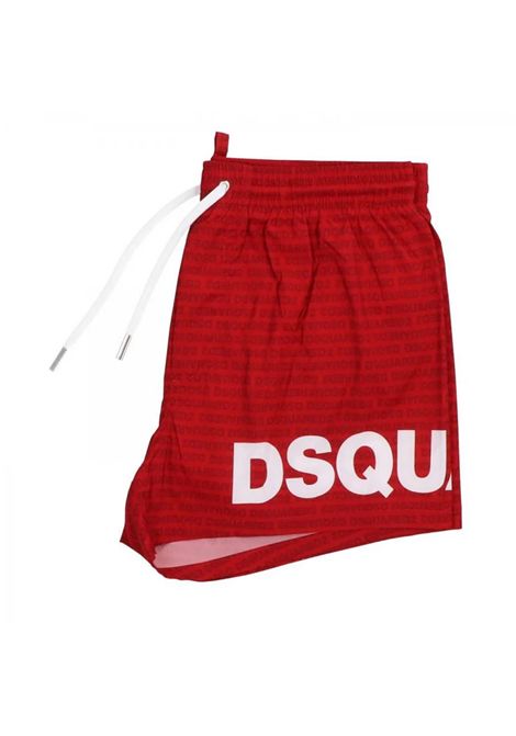 Costume Dsquared2 uomo D7B2E5940613 rosso monogramm DSQUARED2 SWIMWEAR | Costumi | D7B2E5940613